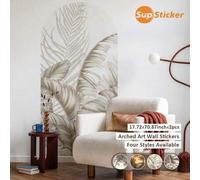 Shein 1 Rollo 2 Piezas Papel Tapiz Moderno de Arco Adhesivo, Pegatina de Pared Gruesa de PVC Removible para Decoración de Cabecera de Dormitorio