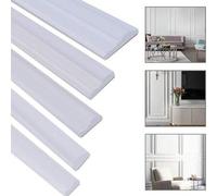 Shein 1 Rollo 2m/78.74 pulgadas Tira Decorativa de PVC Flexible y Plegable Autoadhesiva - Acento Decorativo para el Hogar para Paredes & Pisos, Moldura Fáci