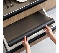 Shein 1 Rollo/3 Rollos/5 Rollos Revestimiento de Estante Negro Transparente, Tapete Antideslizante Pequeño para Gabinete, Revestimiento de Cajón Transparent