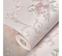 Shein 1 Rollo 53*100cm Papel Tapiz Floral 3D, Autoadhesivo No Tejido Removible con Patrón Floral, Adecuado para Decoración de Dormitorio y Sala de Estar, Pa