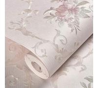 Shein 1 Rollo 53*100cm Papel tapiz floral 3D, tela no tejida autoadhesiva con patrón de flores removible, adecuado para decoración de dormitorio y sala de e