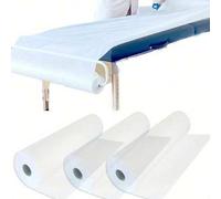 Shein 1 rollo de 50 piezas de sábanas desechables, cubiertas de cama de spa, rollos de papel para mesas de masaje, adecuados para masaje, spa, tatuaje y cam