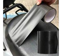 Shein 1 rollo de cinta adhesiva de tela tejida negra, parches de reparación de cuero de alta adherencia, resistente al agua y a los arañazos, adecuado para