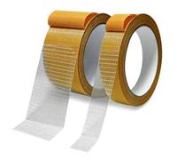 Shein 1 rollo de cinta de tela doble cara de alta resistencia, cinta adhesiva doble para alfombra, cinta de montaje adhesiva de alta resistencia con malla d