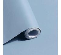 Shein 1 rollo de papel adhesivo de vinilo removible de color azul claro liso, adecuado para habitaciones, cocina, baño, dormitorio, sala de estar, decoració