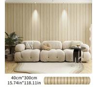 Shein 1 Rollo de Papel Tapiz Autoadhesivo con Diseño de Grano de Madera - Patrón de Rejilla Engrosado, Diseño de Aplicación Directa, Adecuado para Pared de