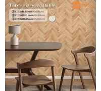Shein 1 Rollo de Papel Tapiz Autoadhesivo con Grano de Madera Moderno, Papel de Contacto PVC Impermeable y Removible, Adecuado para la Renovación de Gabinet