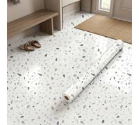 Shein 1 Rollo de Papel Tapiz Autoadhesivo con Patrón de Terrazo Fresco, Material de Vinilo Removible, Estilo Minimalista Moderno, Decoración Estilo Ins, Sal