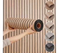 Shein 1 rollo de papel tapiz autoadhesivo de grano de madera de 3 mm de grosor, 40x300 cm/15.7x118 pulgadas, papel tapiz autoadhesivo, paneles de pared con