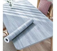 Shein 1 Rollo de Papel Tapiz Autoadhesivo de Vinilo con Grano de Madera Estilo Granja Rústico Mate Impermeable Resistente al Aceite Removible Papel Adhesivo