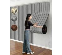 Shein 1 Rollo de Papel Tapiz Autoadhesivo, Panel de Pared de Madera con Cuadrícula de 3mm de Grosor, Impermeable y Fácil de Limpiar, Pegatina de Pared Remov