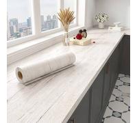 Shein 1 Rollo de Papel Tapiz Clásico con Grano de Madera Beige - Despegable y Adhesivo - Papel Tapiz PVC Autoadhesivo Removible - Adecuado para Cocina, Baño