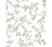 Shein 1 rollo de papel tapiz de hojas de plantas de estilo retro y minimalista, película de decoración interior exquisita, adecuada para renovar el papel ta