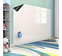 Shein 1 Rollo de Pegatina Autoadhesiva para Pizarra Blanca/Pizarra de Tiza con Borrador, Tablero de Notas de Lienzo para Decoración de Oficina & Hogar, Regr