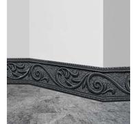 Shein 1 rollo de pegatina de línea de zócalo con diseño romántico especial de patrón de hojas y flores en relieve 3D, material de espuma XPE autoadhesivo a