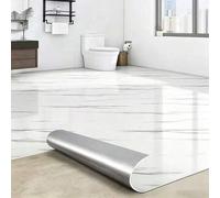 Shein 1 Rollo de Pegatina de Suelo de Vinilo Autoadhesivo con Patrón de Mármol Grueso y Brillante, Revestimiento de Suelo de Linóleo de Vinilo, Resistente a