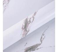 Shein 1 rollo de pegatina impermeable para cocina con estampado de mármol, papel de contacto impermeable y lavable, papel de encimera de granito gris, papel