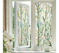 Shein 1 Rollo de película de privacidad para ventanas, película de ventana 3D sin pegamento, adhesivo de vidrio para puertas de vidrio, hogar y oficina, con