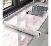 Shein 1 Rollo, papel tapiz autoadhesivo de estilo mármol para decoración del hogar, película de vinilo impermeable para decoración de cocina, encimeras, mue