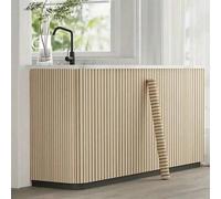 Shein 1 Rollo, Papel tapiz de rayas de imitación de madera desmontable, Pegatinas de pared adhesivas de vinilo impermeables, Pegatinas de pared desprendible