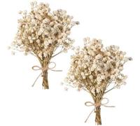 Shein 1 Set/ 2 Set Ramo Floral Artificial Mini, 2000+ Cabezas de Flores Beige, Para Decoración de Bodas, Manualidades DIY, Rellenos de Jarrones, Coronas & T