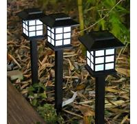 Shein 1 Set 4 Piezas Luces Solares de Suelo con Estampado de Garra de Animal, Lámpara de Paisaje Impermeable para Exterior con Huella de Gato y Perro, Luz D
