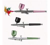 Shein 1 Set Aerógrafo de acción simple de 0.3mm con taza de metal de 10ml, aerógrafo de estilo de gatillo, adecuado para modelado, arte de pasteles, arte de