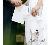 Shein 1 Set de 2 Libros de Votos de Boda Personalizados para Novia y Novio, Cuadernos de Votos Matrimoniales con Decoración de Cinta y Lazo
