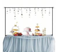 Shein 1 Set de Arco Metálico Ajustable - Resistente y Duradero, se Extiende de 0,8 m a 2,6 m - Adecuado para Bodas, Cumpleaños, Halloween, Decoración Navide