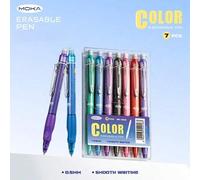 Shein 1 Set de bolígrafos de gel borrables de colores, adecuados para dibujo de estudiantes y escritura de diario, bolígrafo retráctil azul, borrable, vuelt