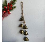 Shein 1 Set de Campanas de metal en cuerdas, Carillón de viento para decoración del hogar, Protección de energía positiva para el picaporte de la puerta, Ca