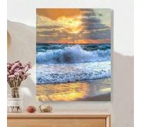 Shein 1 Set de Pintura DIY con Tema Oceánico, Pintura al Óleo Artesanal, Expresa tu Personalidad con Colores, Libera tu Creatividad sin Experiencia Previa e