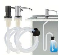 Shein 1 Set Dispensador de jabón líquido para fregadero de cocina, tubo de silicona extendido con cabezal de presión para líquido lavavajillas, cabezal de p