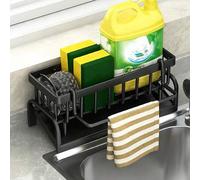 Shein 1 Set Estante de almacenamiento de plástico multifuncional, adecuado para fregadero de cocina y baño - Organizador montado en el grifo, puede sostener