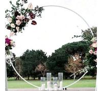 Shein 1 Set Kit de Arco de Globos Circular, Diámetro de 180cm a 200cm, Aro de Globos, Corona de Flores Plástica, Base para Globos, Decoraciones para Bodas,
