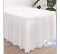 Shein 1 set Mantel rectangular y falda de mesa, PEVA impermeable, anti-aceite y anti-suciedad para decoración de bodas, fiestas, vuelta al colegio, Día de S