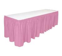 Shein 1 set Mantel rectangular y falda de mesa, PEVA resistente al agua, al aceite y a las manchas, decoración para bodas, fiestas, vuelta al colegio, Día d