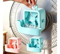 Shein 1 Set (Rosa/Azul) Ventilador Portátil con Caja de Hielo - Incluye 4 Cajas de Cubitos de Hielo, Enfriamiento Rápido, Alivia el Calor del Verano, Sin El