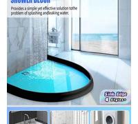 Shein 1 Tira selladora autoadhesiva y plegable para umbral de ducha, sello para borde de lavabo de baño para separación de áreas secas y húmedas, accesorio