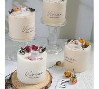 Shein 1 vela aromática de cera de soja - aroma de naranja de bosque, canela y rosa para decoración relajante del hogar y regalo