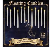 Shein 10/12/20 piezas de velas flotantes en forma de cono sin llama con control remoto, decoración de Halloween, decoración del hogar interior, luz cálida p