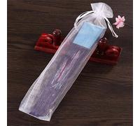 Shein 10/20/30/50/100 piezas Bolsas de regalo de organza con cordón para guardar abanicos plegables, bolsas de tul, bolsas de regalo rectangulares, bolsas d