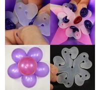 Shein 10/20/30 piezas Clips con forma de flor para globos, conectores de plástico con forma de flor de ciruelo para decoración de cumpleaños, boda y fiesta