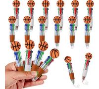 Shein 10/20 piezas Bolígrafos de punta de bola multifunción de 0,5 mm con temática de baloncesto, adecuados para trabajadores de oficina, entusiastas del de