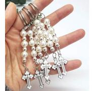 Shein 10/20 piezas Mini llaveros, adecuados como recuerdos para bautizo, primera comunión, boda, u otros eventos religiosos