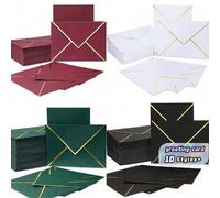 Shein 10/20 piezas Sobres de invitación coloridos (tamaño grande), sobres autoadhesivos, perfectos para graduación, invitaciones a fiestas, duchas, sobres d