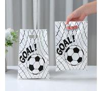 Shein 10/25/50 piezas Bolsas de regalo con tema de fútbol, Bolsas de embalaje de regalo de fútbol, Bolso, Bolsas de regalo pequeñas, Suministros para fiesta