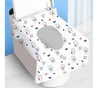 Shein 10/30/50 Juego de Cubiertas Desechables para Asiento de Inodoro, Empaquetadas Individualmente con Cobertura Gruesa para Evitar la Suciedad, con Rendim