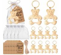 Shein 10/30 piezas Abridor de botellas con diseño de oso de peluche & elefante, decoración de regalo para invitados de baby shower con bolsa de acrílico, et