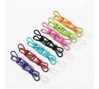 Shein 10/30 piezas Pinzas/Abrazaderas de metal coloridas multiusos para bolsas de alimentos - Pinzas selladores de bolsas con resorte, Pinzas de alambre res